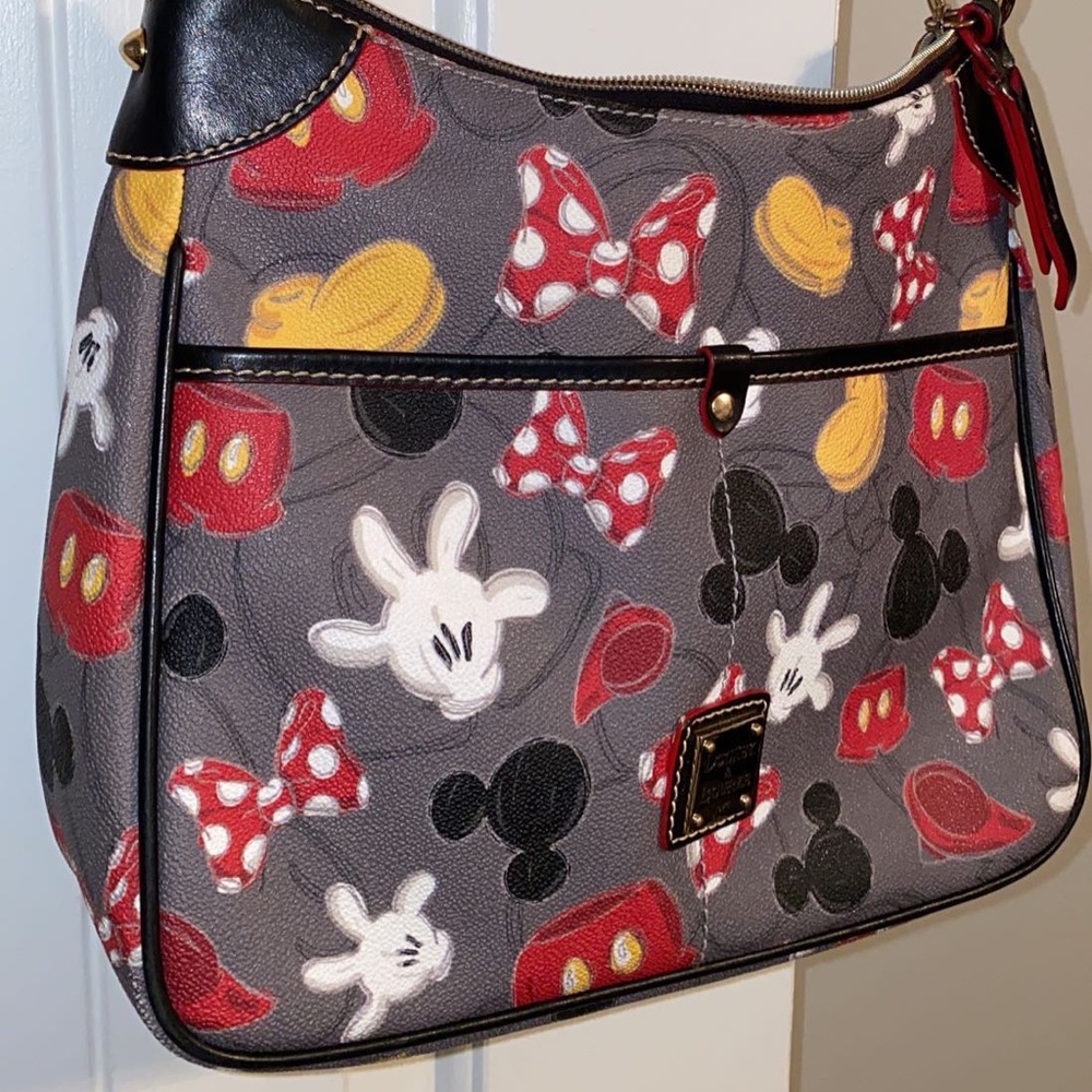 Authentic Disney Dooney and Bourke Mickey Mouse crossbody purse red black